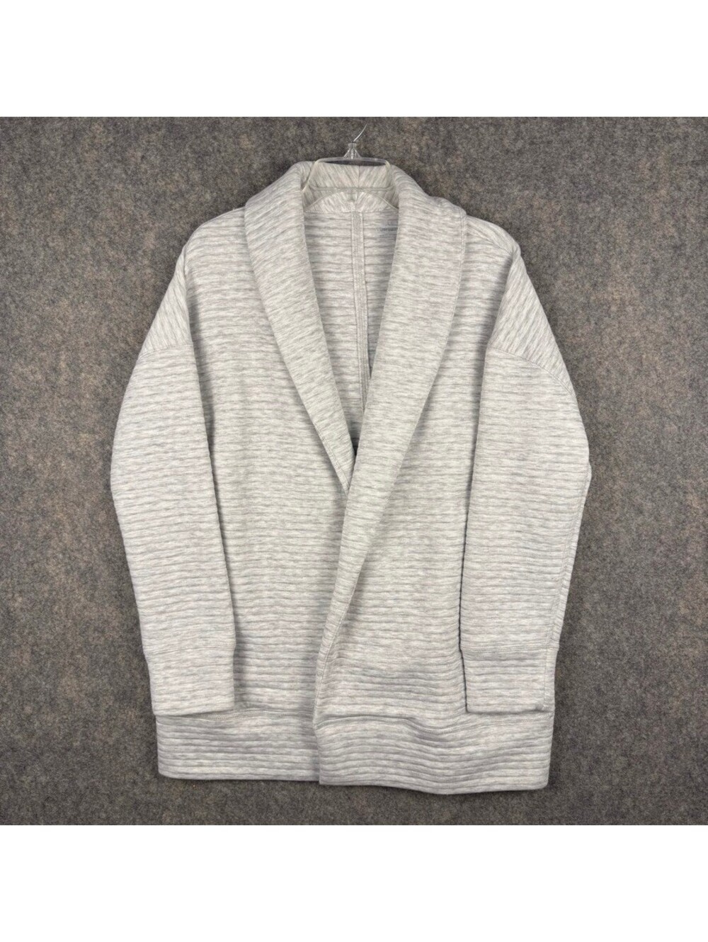 Vineyard Vines Relaxed Fleece Open Cardigan Jacket Oatmeal Heather Size XL 225